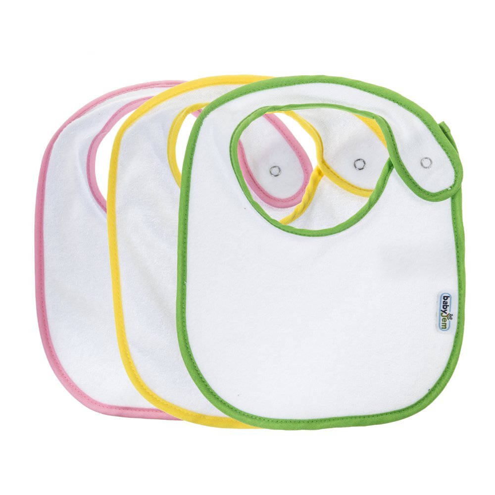 BabyJem Set 3 bavete cu scai din bumbac Girl