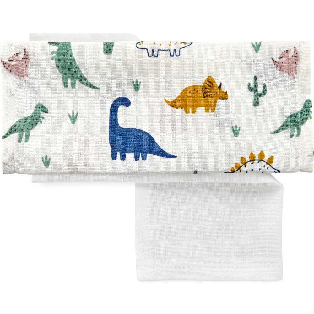 BabyJem Set 4 prosopele din muselina 25x29 cm Dino