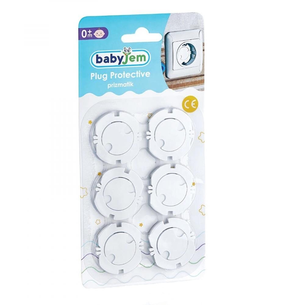 BabyJem Set 6 protectii priza cu adeziv