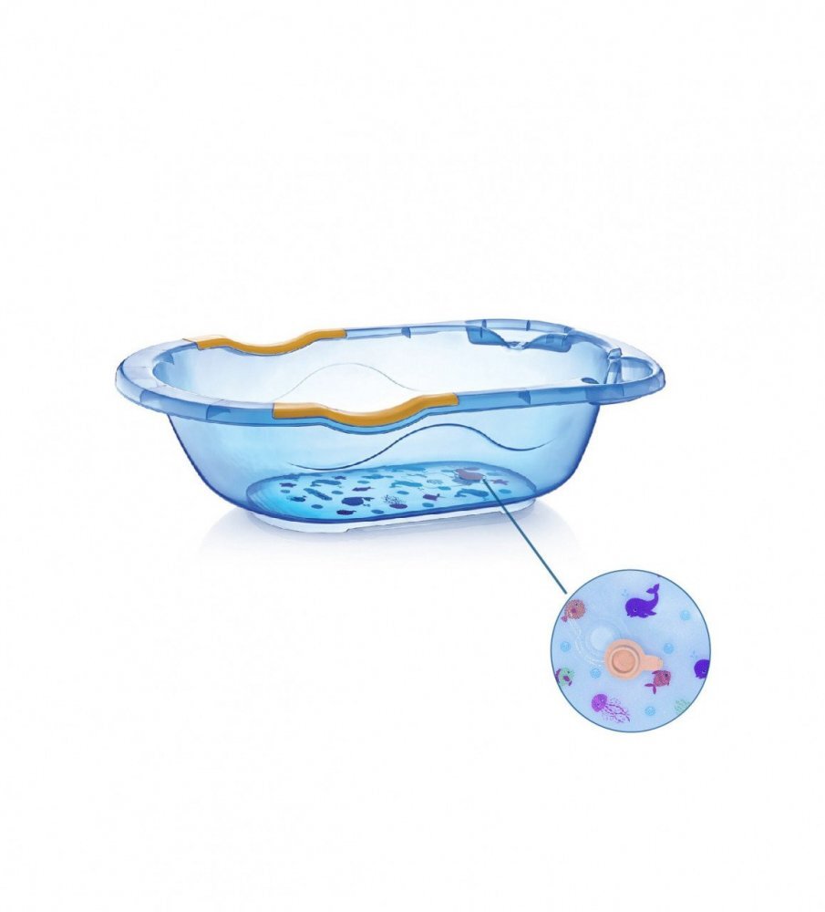 BabyJem Set cadita de baie cu 6 piese Bleu
