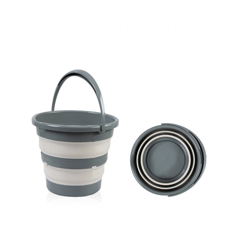 BabyJem Set cadita pliabila de baie 5 piese antracit
