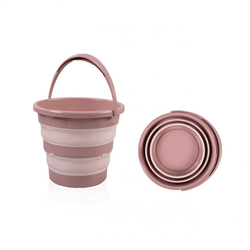 BabyJem Set cadita pliabila de baie 5 piese somon