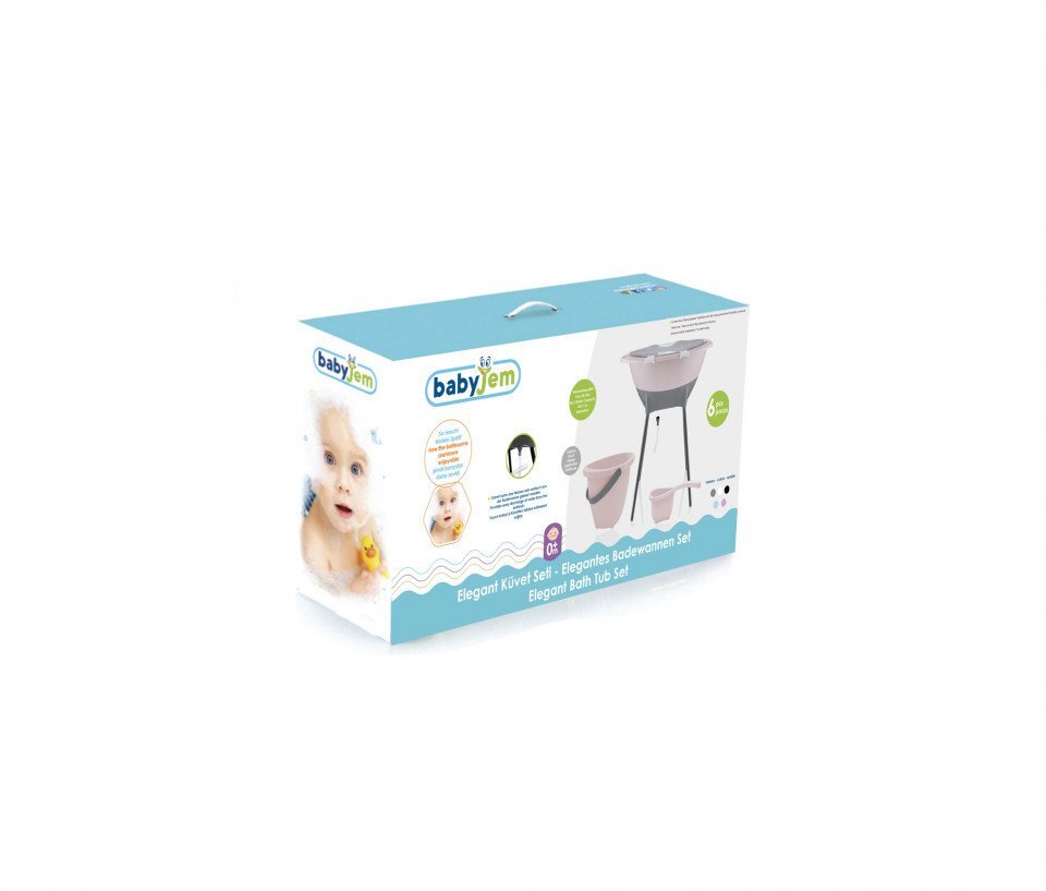 BabyJem Set complet de baie Elegant Gri