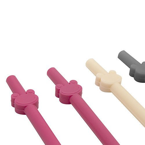 BabyJem Set de 4 paie din silicon reutilizabile Roz