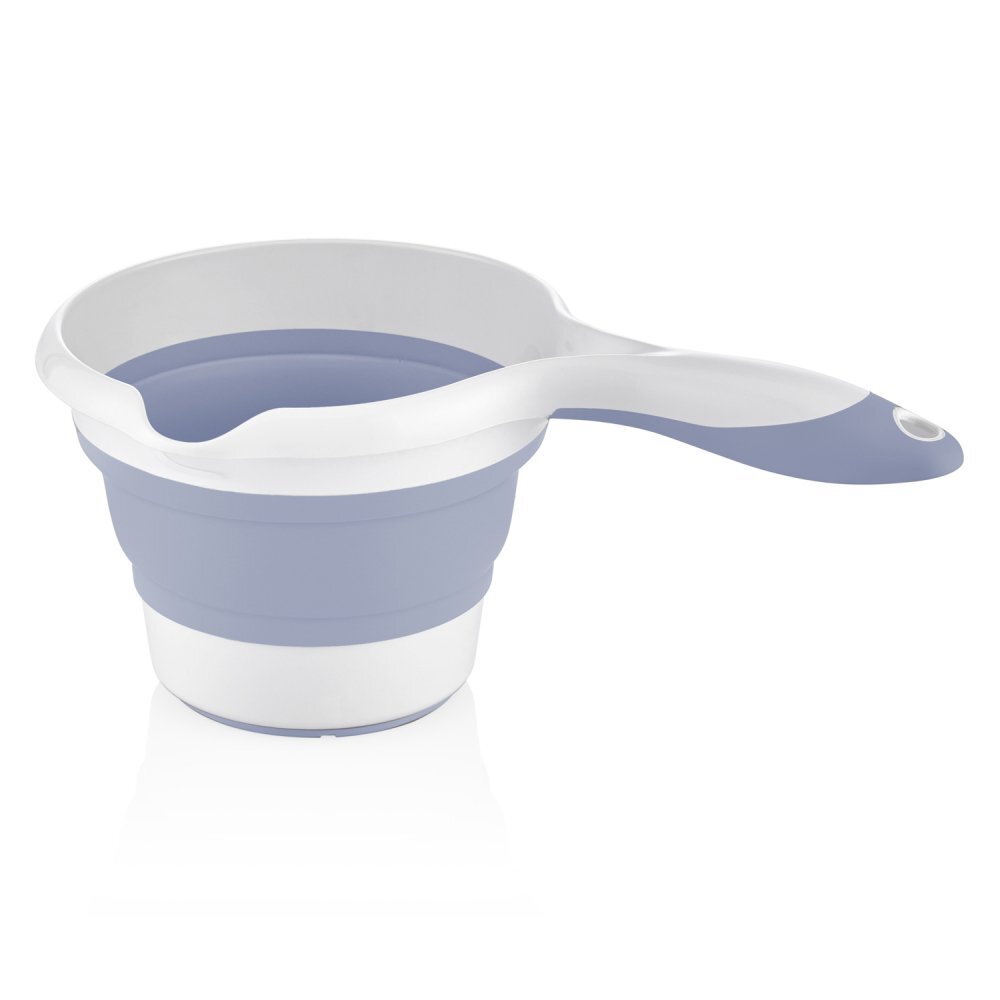 BabyJem Set de baie cu 5 piese si cadita pliabila Blue