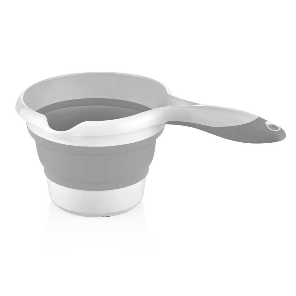 BabyJem Set de baie cu 5 piese si cadita pliabila Grey