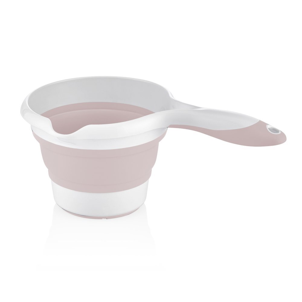 BabyJem Set de baie cu 5 piese si cadita pliabila Pink