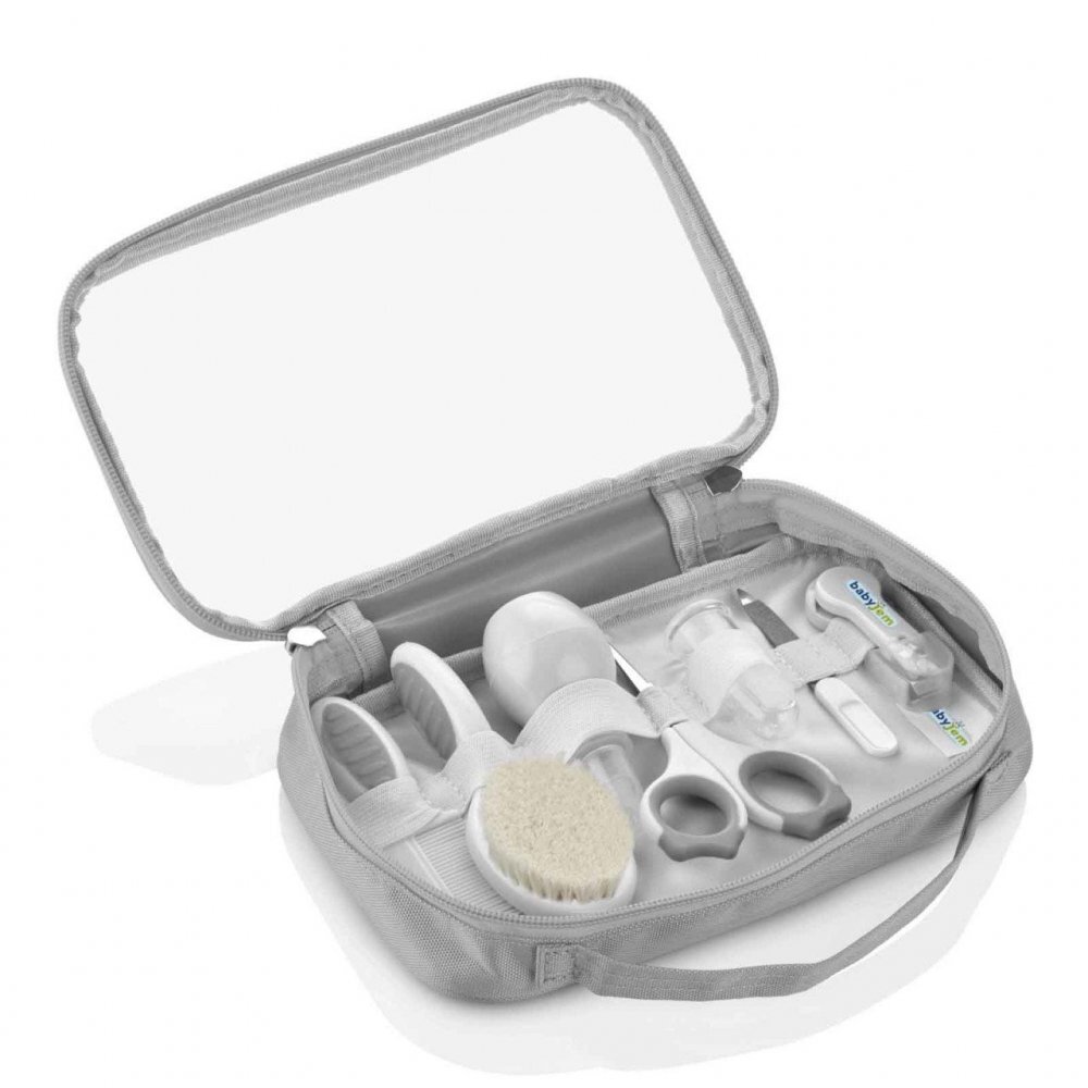 BabyJem Set ingrijire copii cu 7 piese Grey
