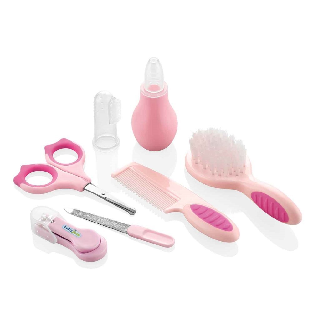 BabyJem Set ingrijire copii cu 7 piese Pink