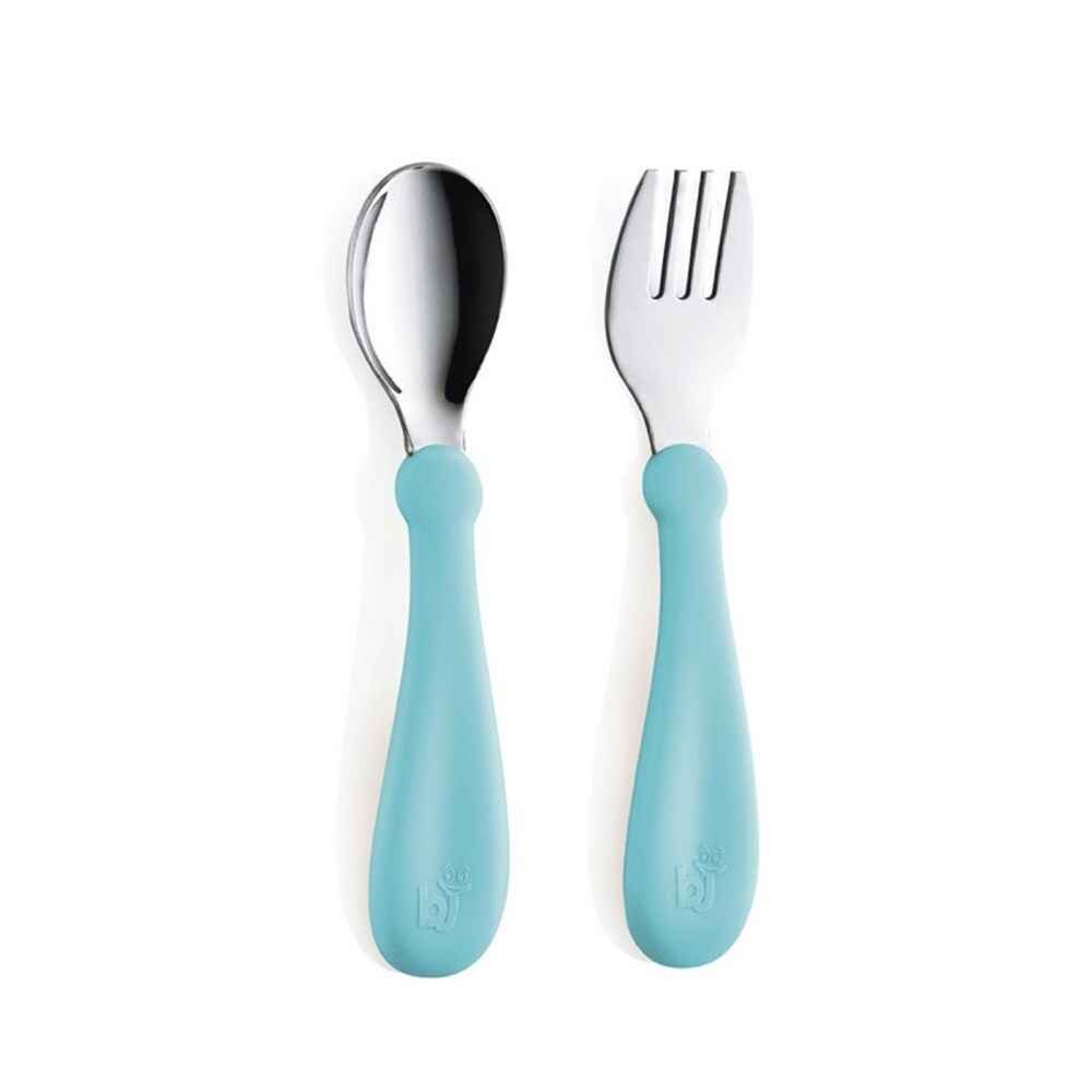 BabyJem Set tacamuri din inox pentru copii Blue