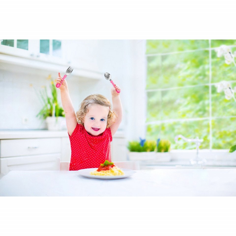 BabyJem Set tacamuri din inox pentru copii Gri