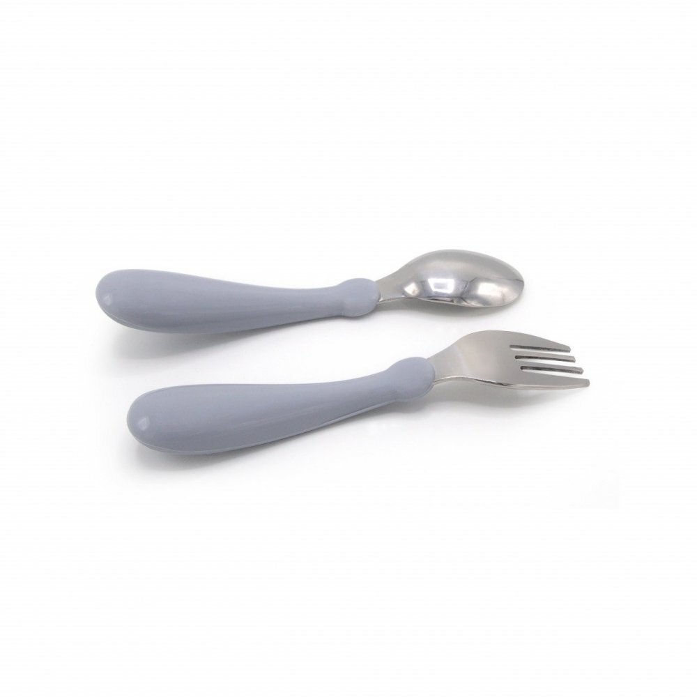 BabyJem Set tacamuri din inox pentru copii Gri