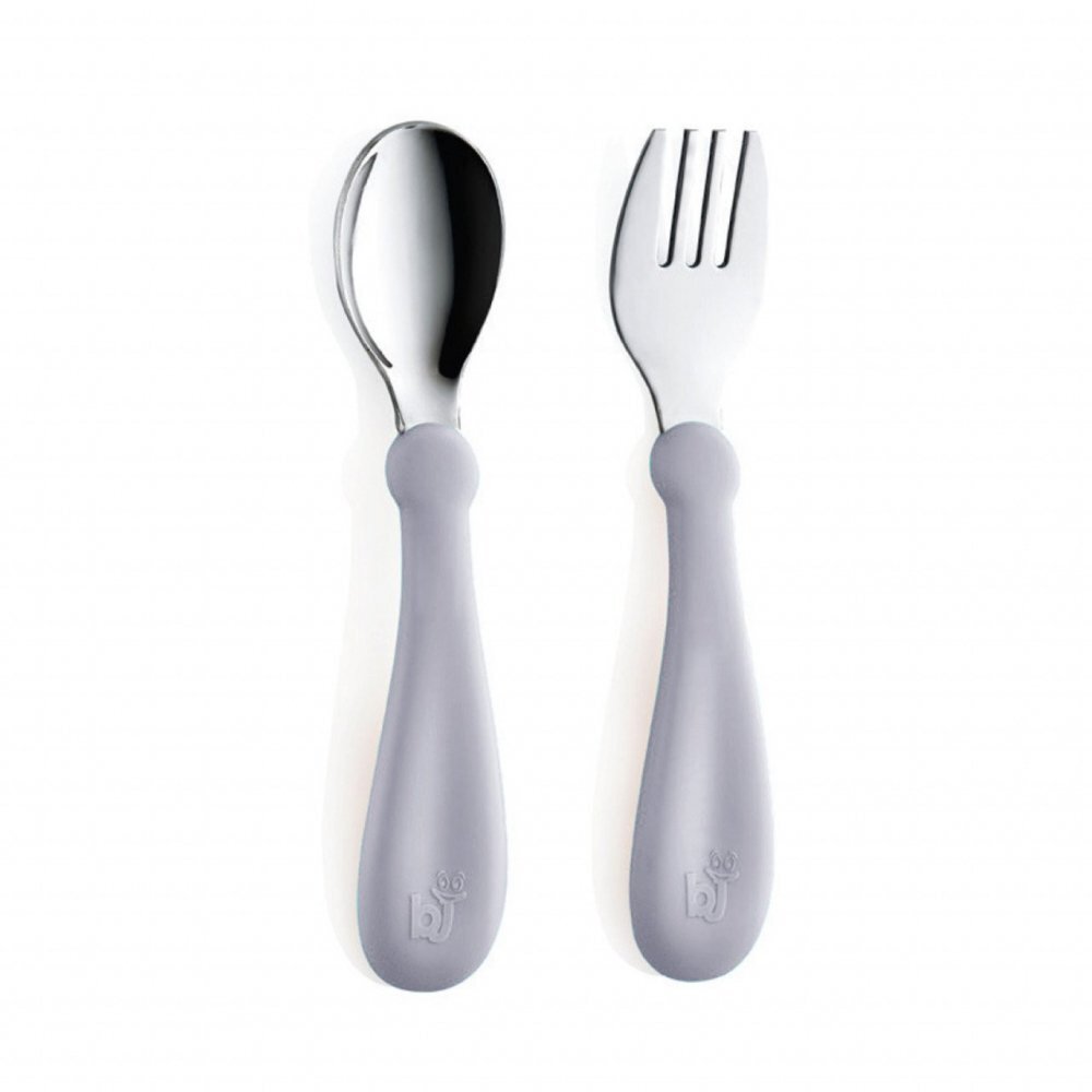 BabyJem Set tacamuri din inox pentru copii Gri