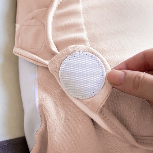 BabyJem Sistem de infasare din bumbac 0-3 luni Swaddle Somon