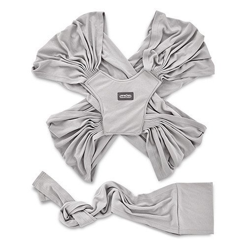 BabyJem Sistem de purtare wrap elastic pentru bebelusi Gri