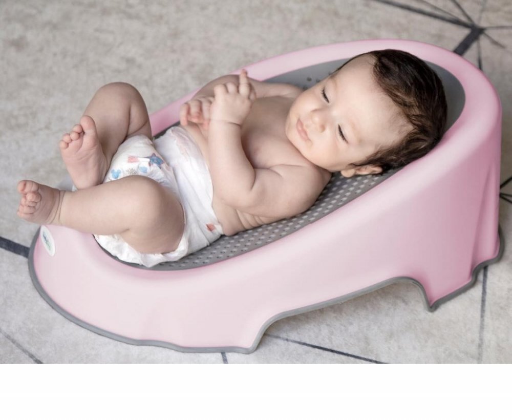 BabyJem Suport pentru baie New Soft Basic Roz