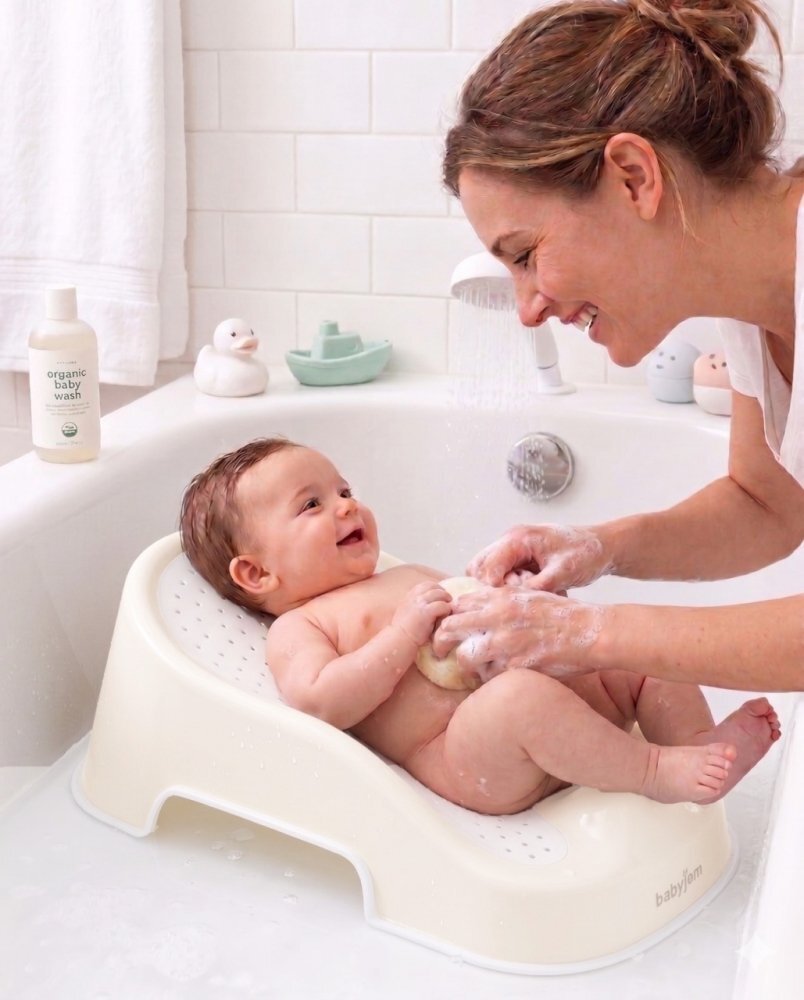 BabyJem Suport pentru baie Soft Touch Bej