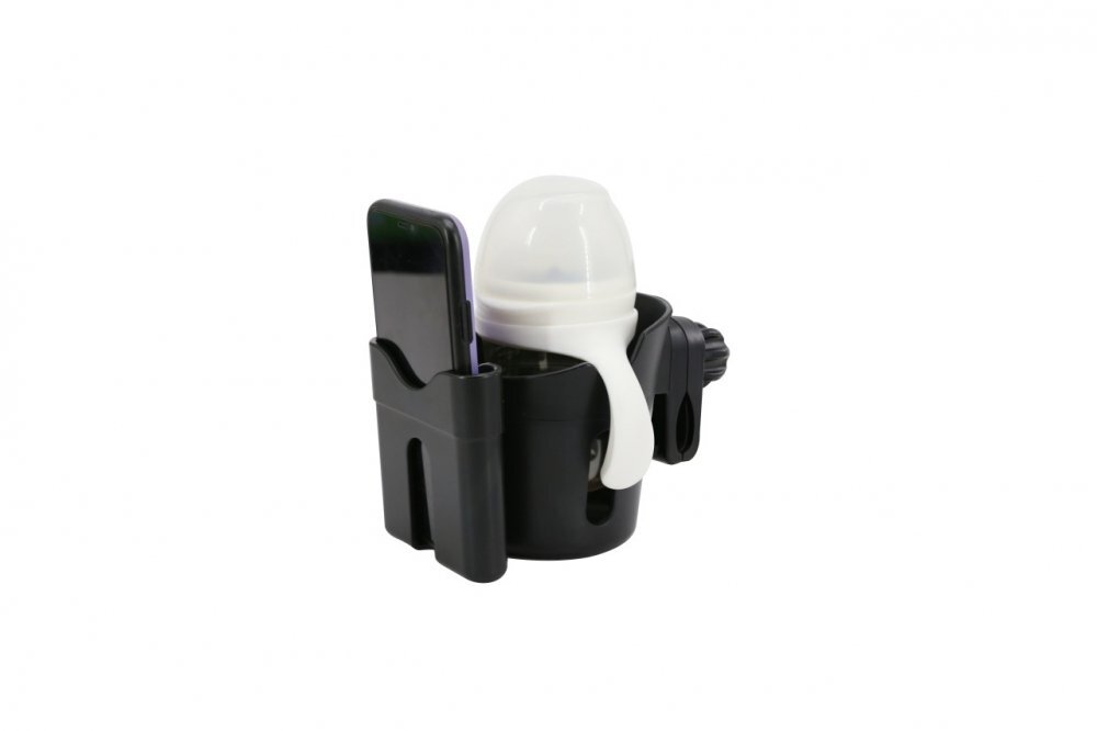 BabyJem Suport universal 2 in 1 de telefon si cana pentru carucior
