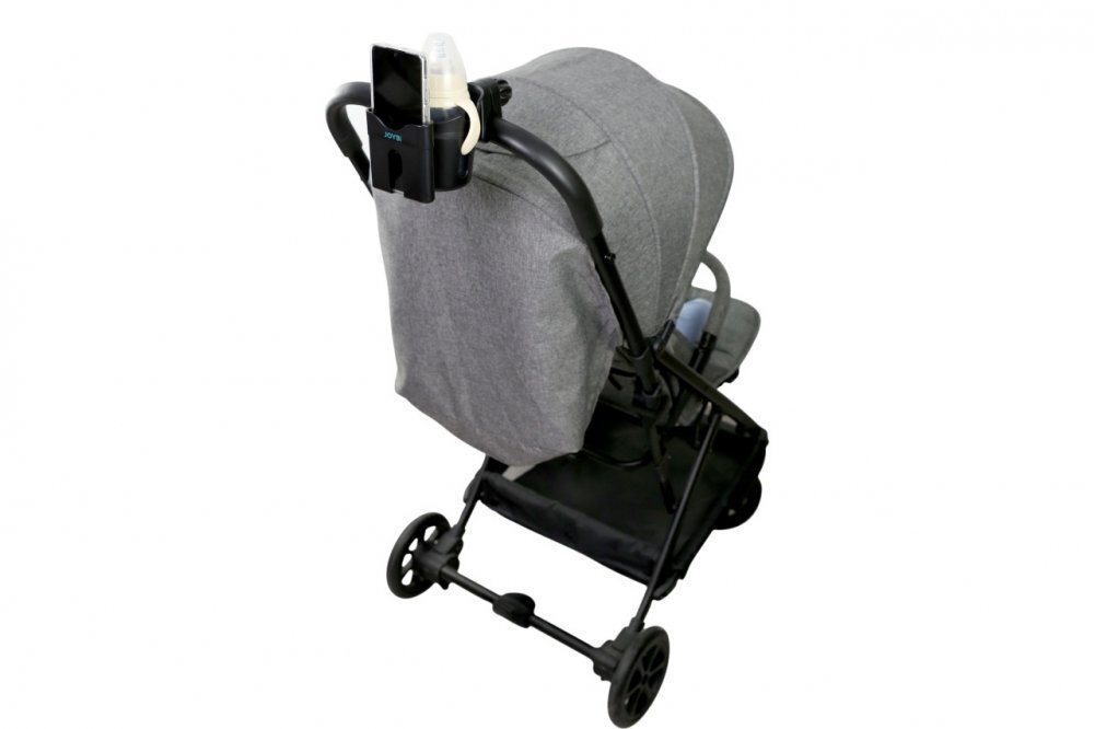 BabyJem Suport universal 2 in 1 de telefon si cana pentru carucior