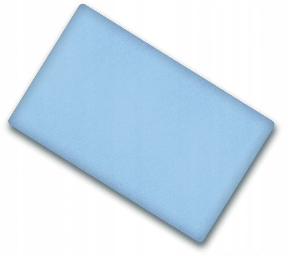 BabyMam Cearceaf cu banda elastica pentru pat copii dimensiune 140 x 70 cm 100 bumbac simply blue