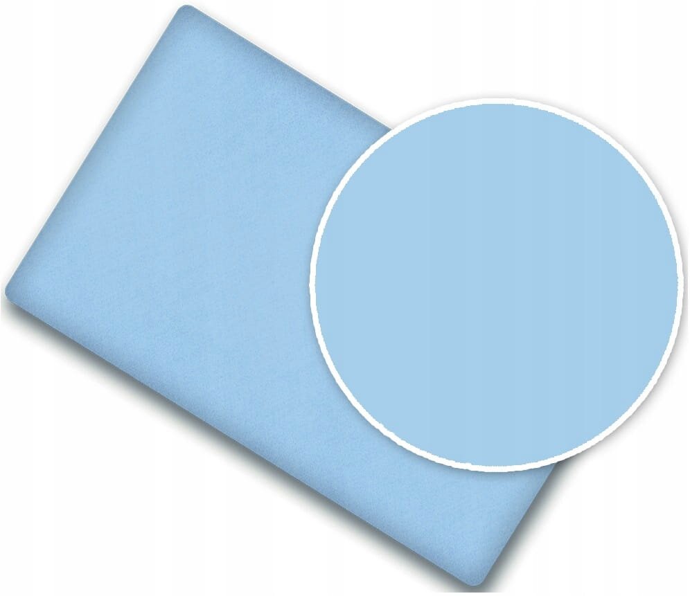 BabyMam Cearceaf cu banda elastica pentru pat copii dimensiune 140 x 70 cm 100 bumbac simply blue