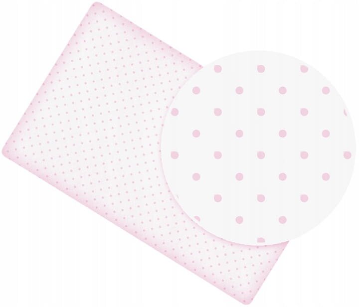 BabyMam Cearceaf cu banda elastica pentru pat copii dimensiune 140x70 cm 100 bumbac light dots