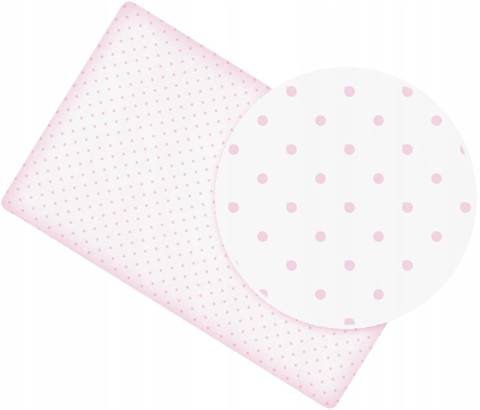 BabyMam Cearceaf cu banda elastica pentru pat copii dimensiune 160 x 80 cm 100 bumbac Pink Dots