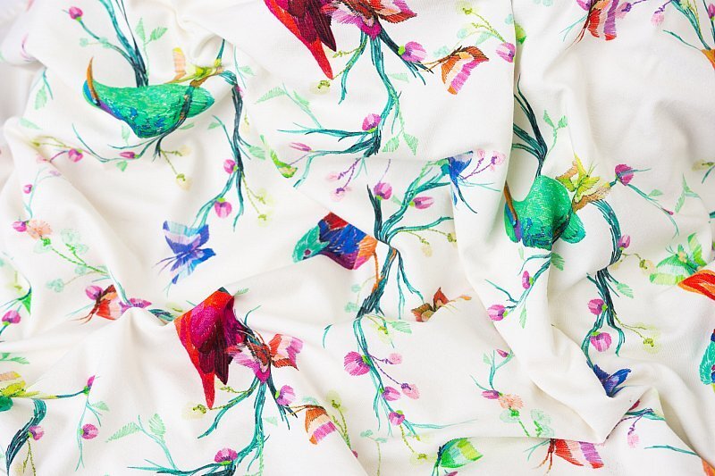 BABYMATEX Paturica Baby Matex cu doua fete bambus si bumbac Bamboo Birds B7