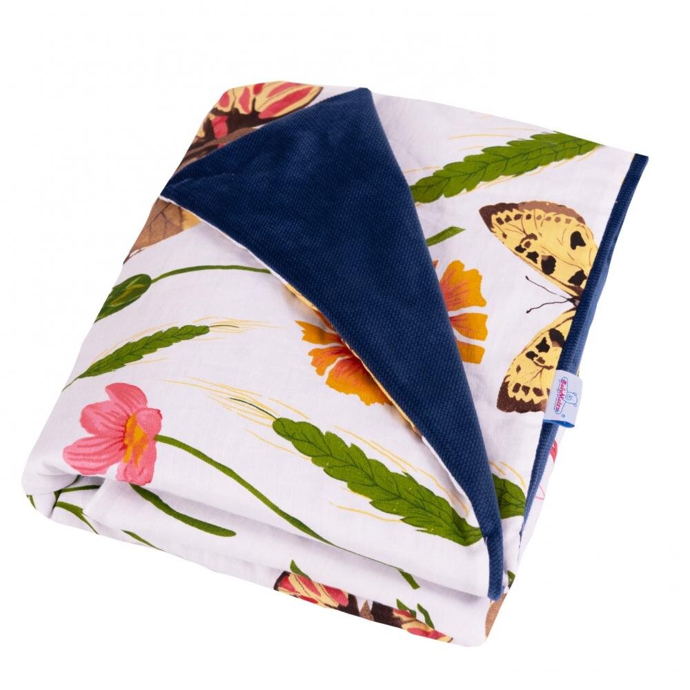 BABYMATEX Paturica bebelusi cu doua fete 75x100 cm Velvet Butterfly 02
