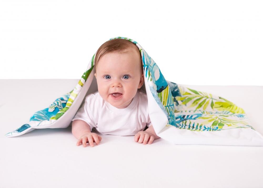 BABYMATEX Paturica bebelusi cu doua fete 75x100 cm Velvet Exotic 01