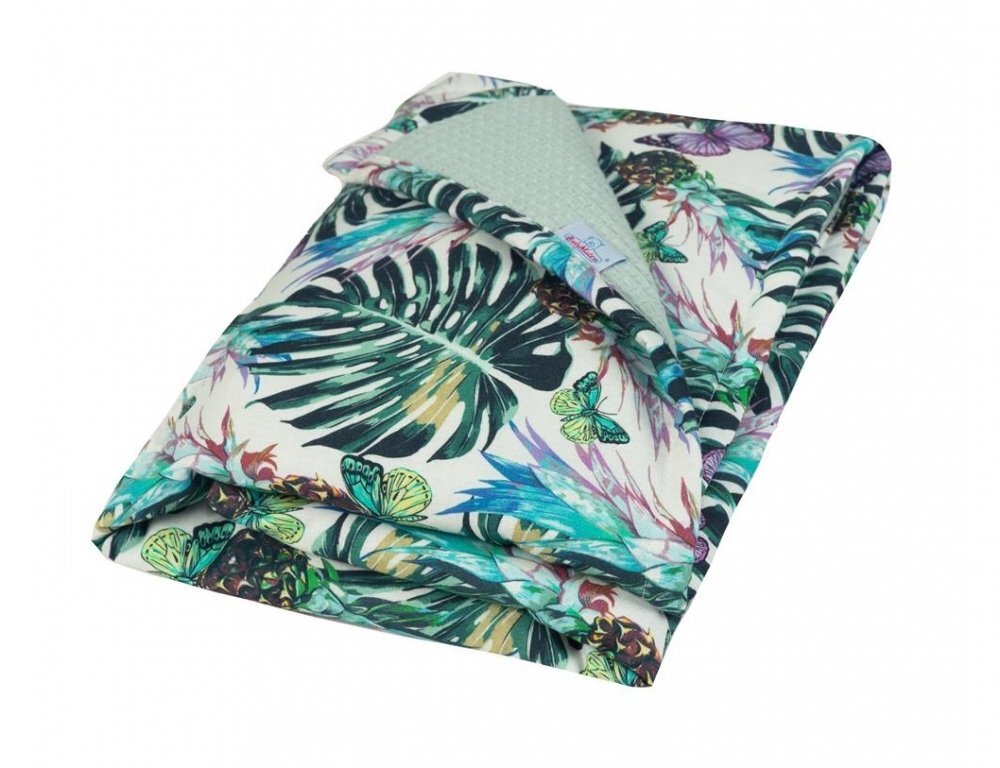 BABYMATEX Paturica cu doua fete din bumbac 75x100 cm Prestige Exotic 05