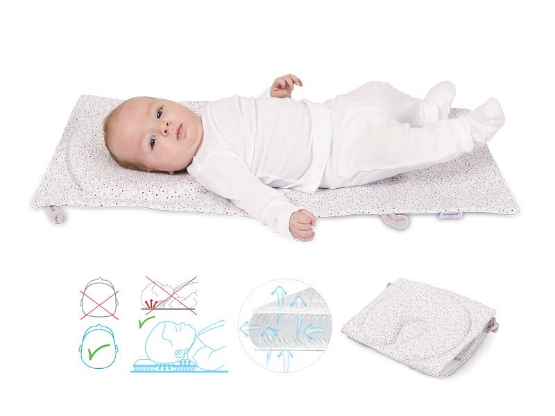 BABYMATEX Perna suport anti-deformare C-PAD Grey Pink C-04