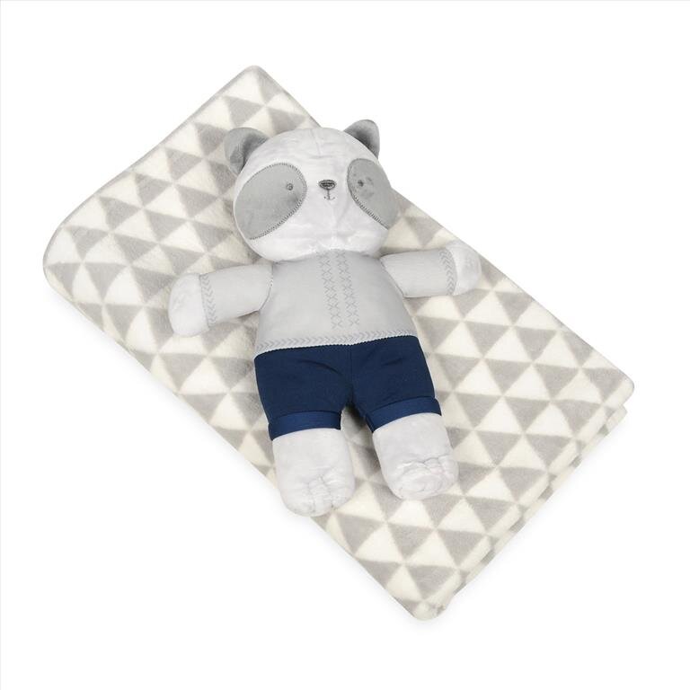BABYMATEX Set paturica Carol Baby Blanket si jucarie de plus Tomcat 03