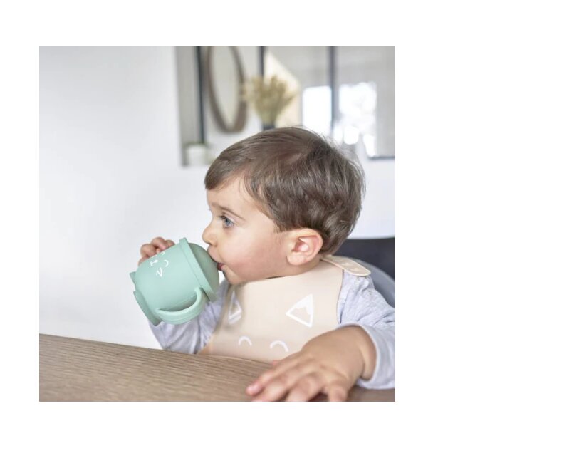 BABYMOOV Cana cu pai din silicon vulpita