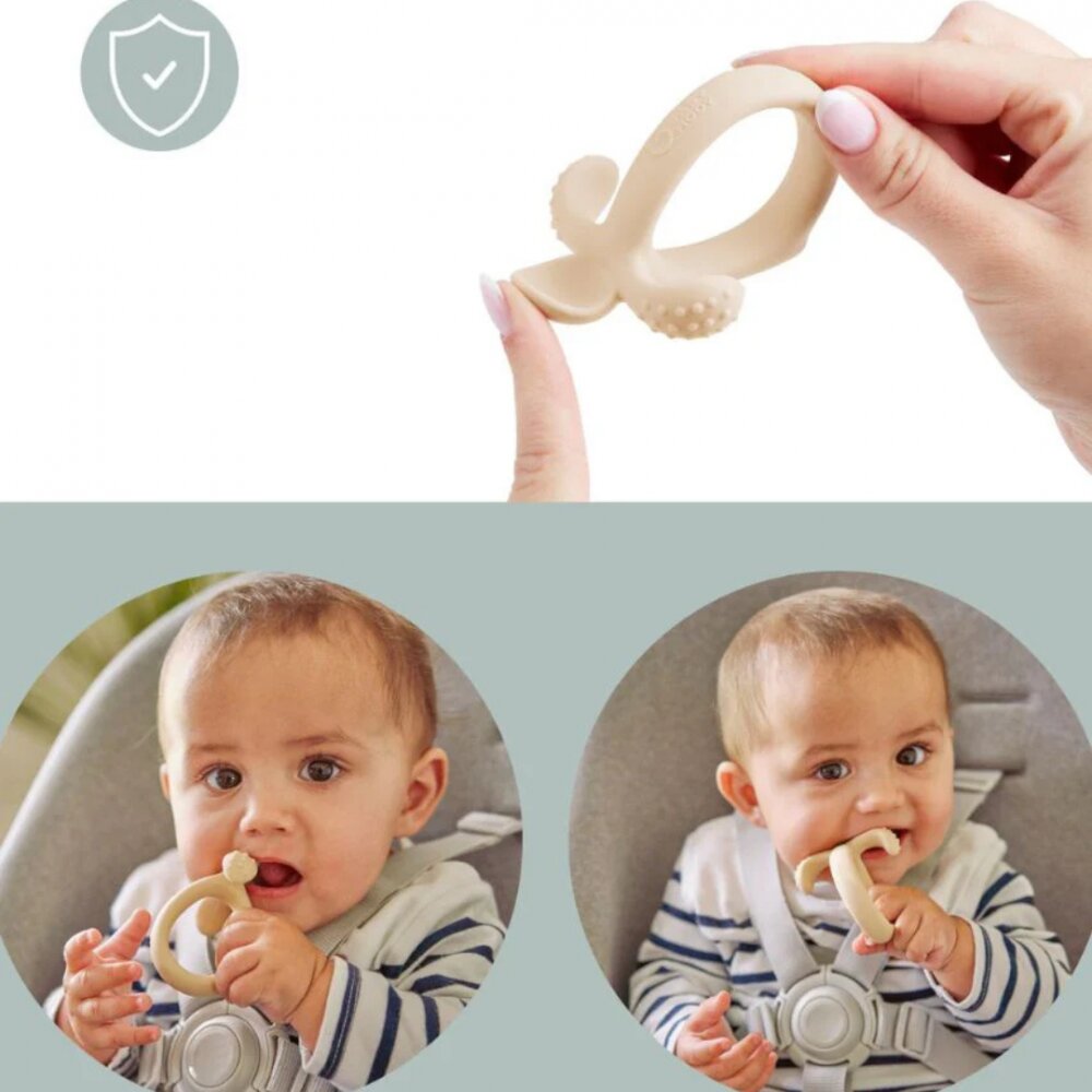 BABYMOOV Lingurita bebe 2 in 1 din silicon pentru diversificare si dentitie