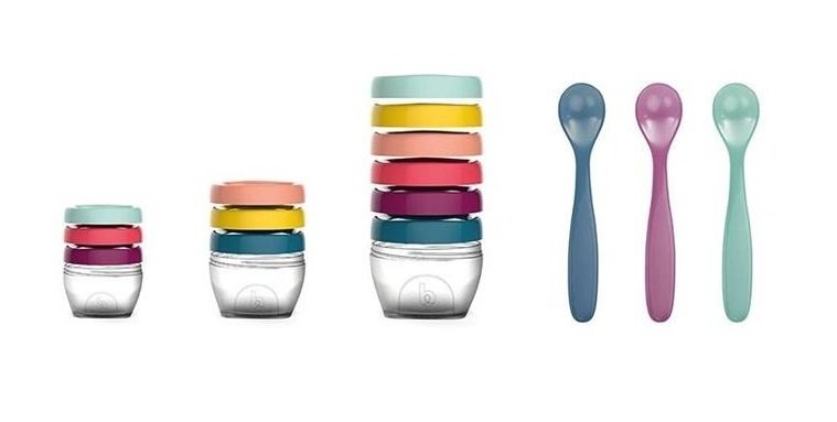 BABYMOOV Multi set pentru diversificare 3 seturi recipiente + un set linguri