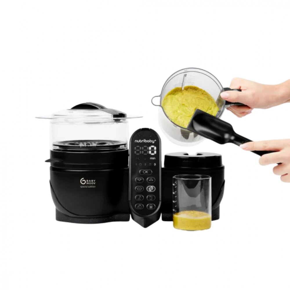 BABYMOOV Robot multifunctional 5 in 1 Nutribaby+ XL Mineral Black