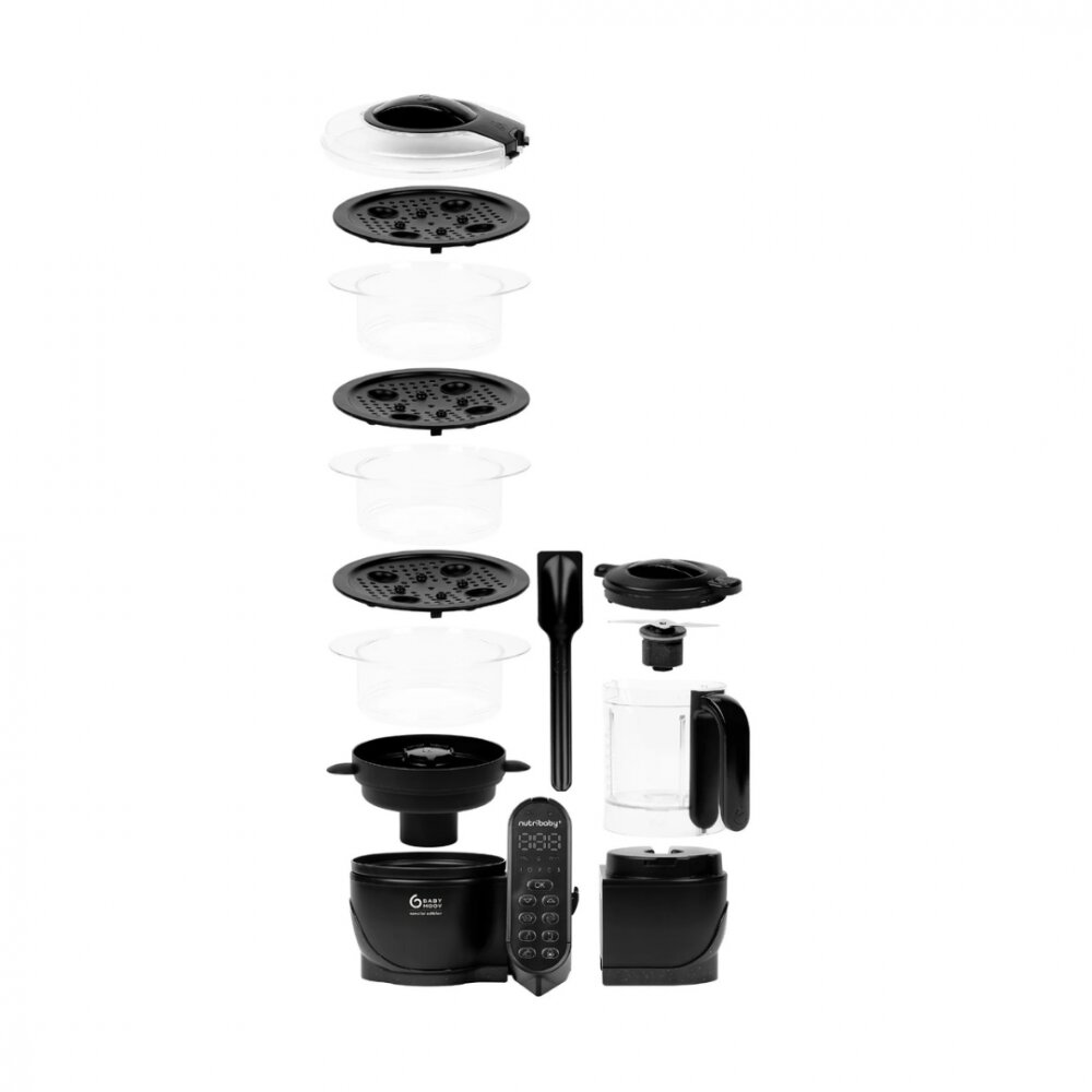 BABYMOOV Robot multifunctional 5 in 1 Nutribaby+ XL Mineral Black