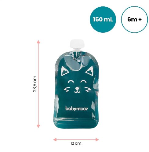 BABYMOOV Set 20 pungi reutilizabile de hranire ISY