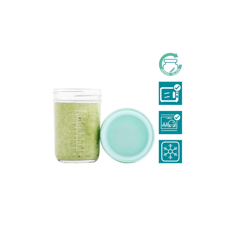 BABYMOOV Set 4 boluri gradate din sticla 220 ml