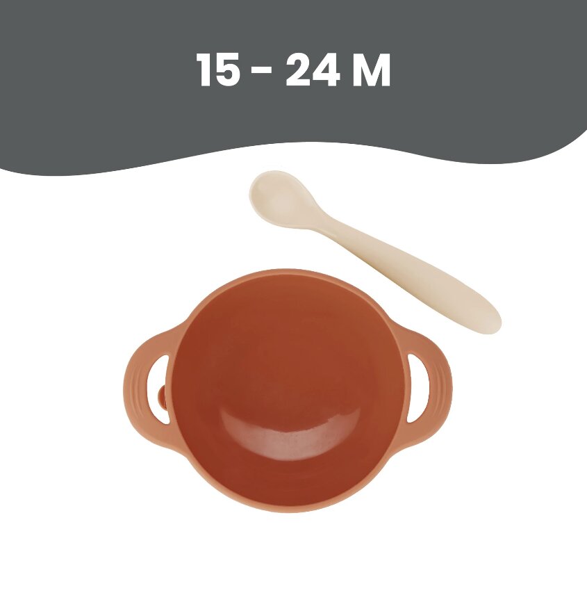 BABYMOOV Set de hranire Taste Isy din silicon Vulpita