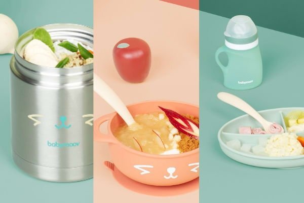 BABYMOOV Tava anti-alunecare pentru mancare in forma de Catelus