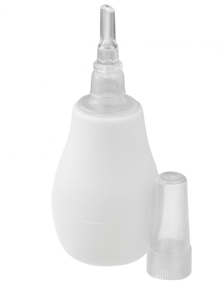 BABYONO Aspirator nazal Baby Ono cu varf de silicon Alb