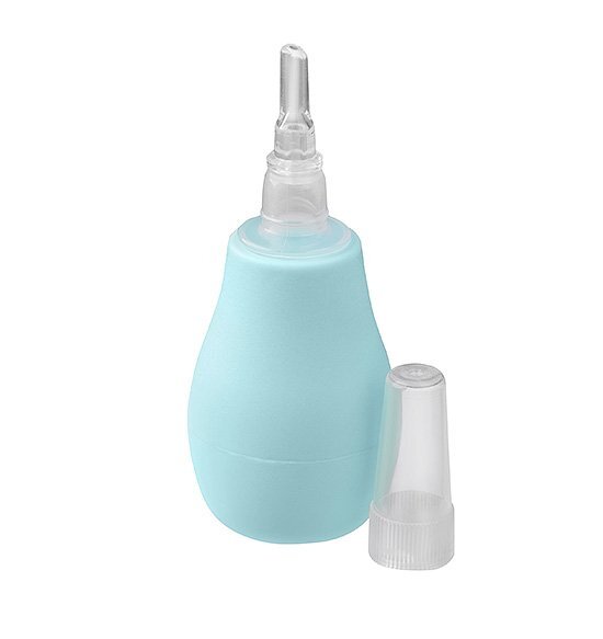 BABYONO Aspirator nazal Baby Ono cu varf de silicon Albastru