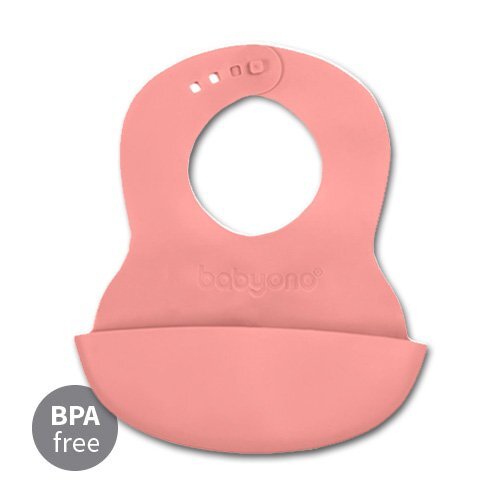 BABYONO Bavetica cauciucata Baby Ono Pink