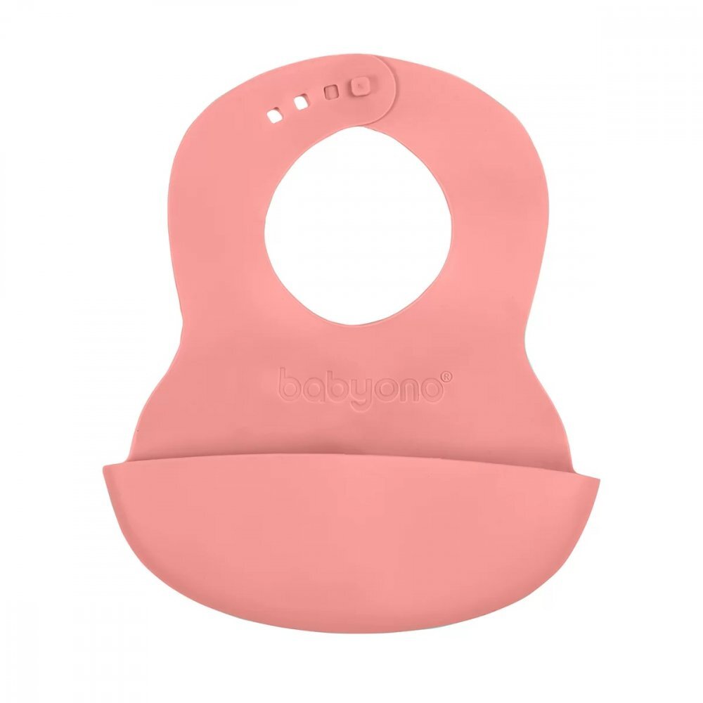BABYONO Bavetica cauciucata Baby Ono Pink