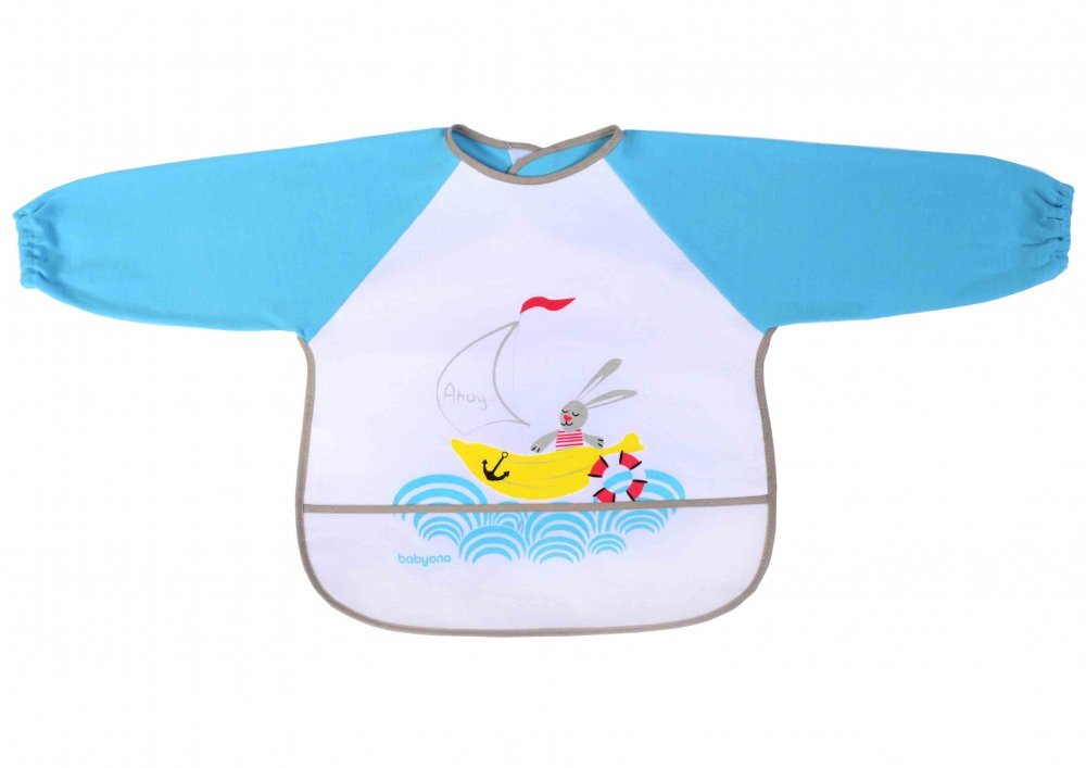 BABYONO Bavetica copii cu maneci + 24 luni