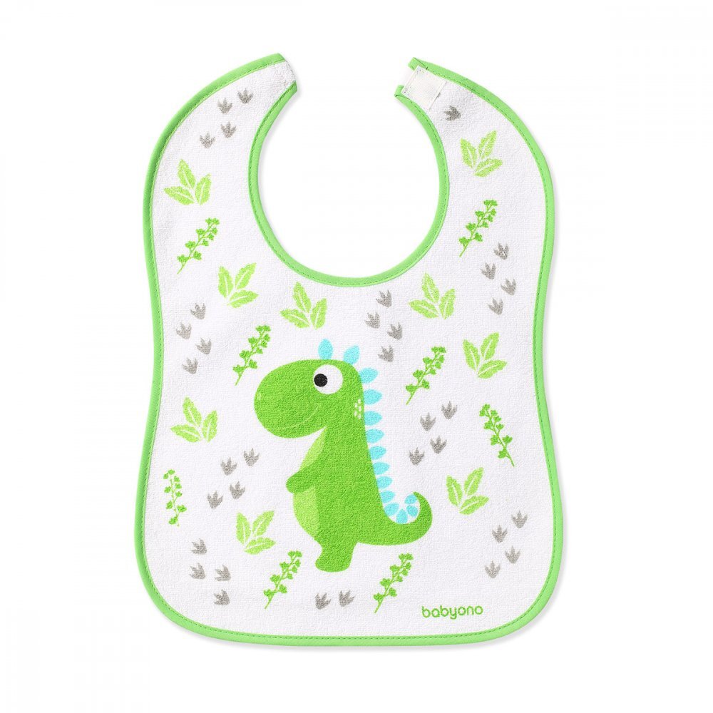 BABYONO Bavetica impermeabila Baby Ono din bumbac 9 luni+