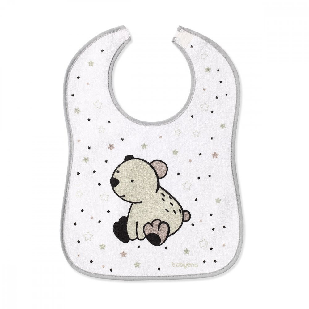 BABYONO Bavetica impermeabila Baby Ono din bumbac 9 luni+
