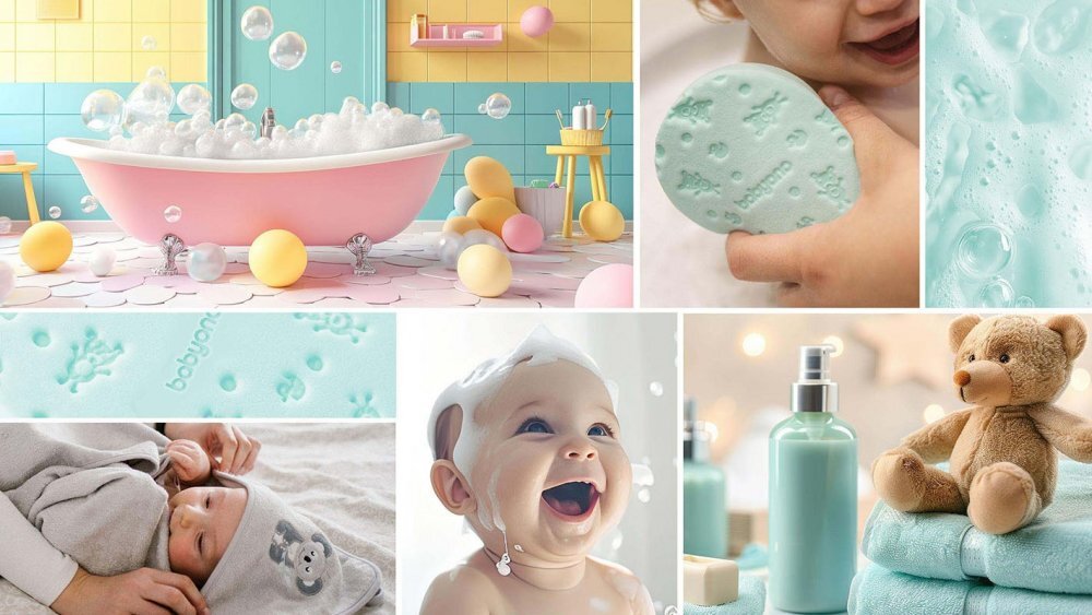 BABYONO Burete pentru baie copii Verde